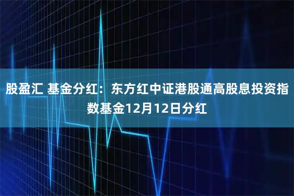 股盈汇 基金分红：东方红中证港股通高股息投资指数基金12月12日分红