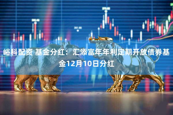 峪科配资 基金分红：汇添富年年利定期开放债券基金12月10日分红
